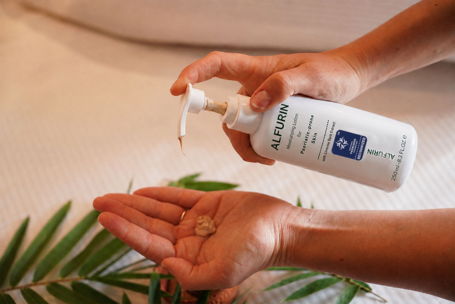 ALFURIN Lotion aanbrengen